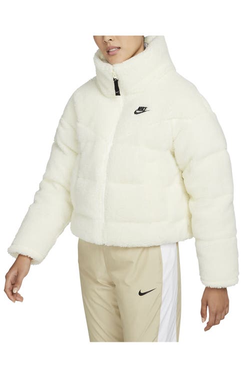 Nike City Series Therma-fit Down Fleece Jacket In White