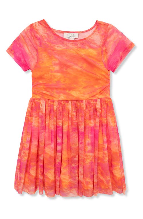 Peek Aren'T You Curious Kids' Tie Dye Dress Orange Multi at Nordstrom,