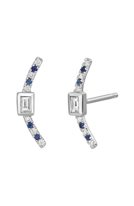 Bony Levy El Mar Diamond & Sapphire Stud Earrings In Metallic