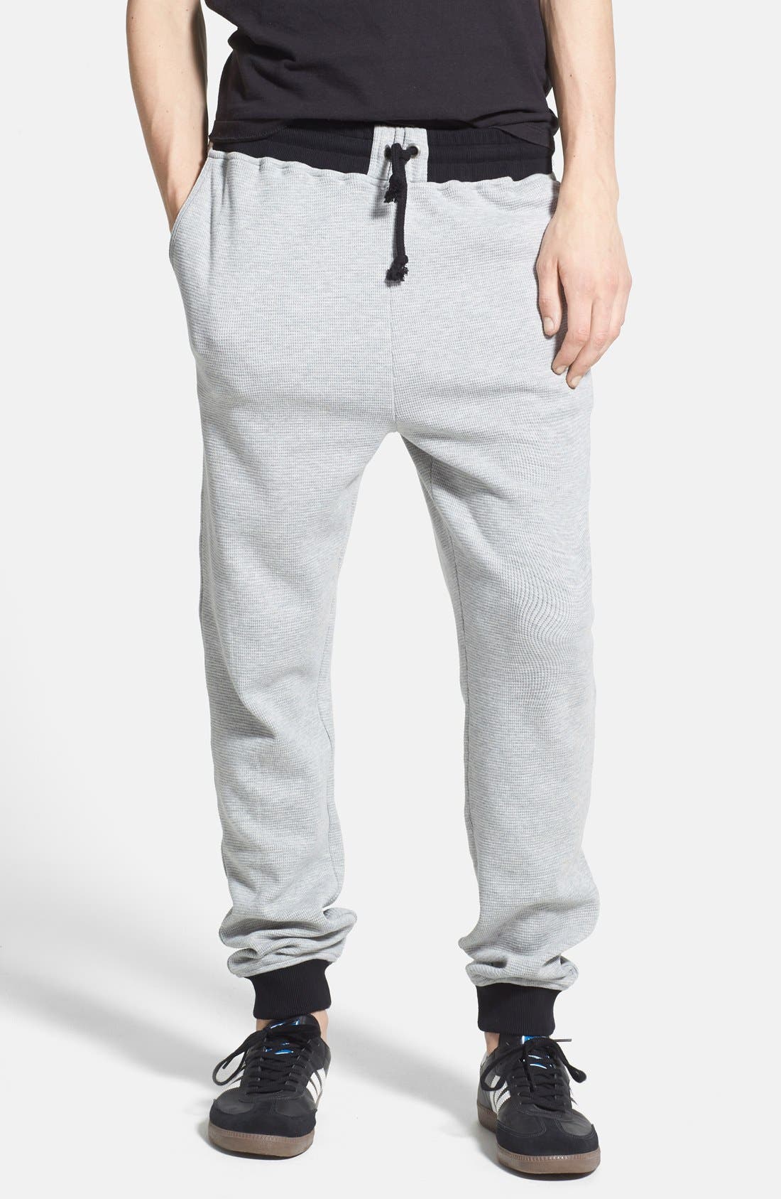 waffle knit sweatpants