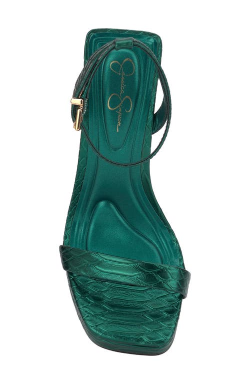 Shop Jessica Simpson Adonia Ankle Strap Platform Sandal In Gem Green