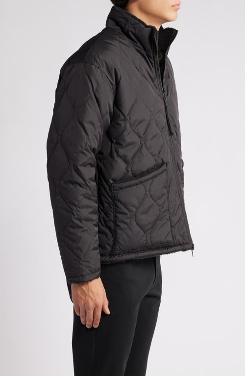 Shop Taion Quilted 800 Fill Power Down Jacket In Black/black