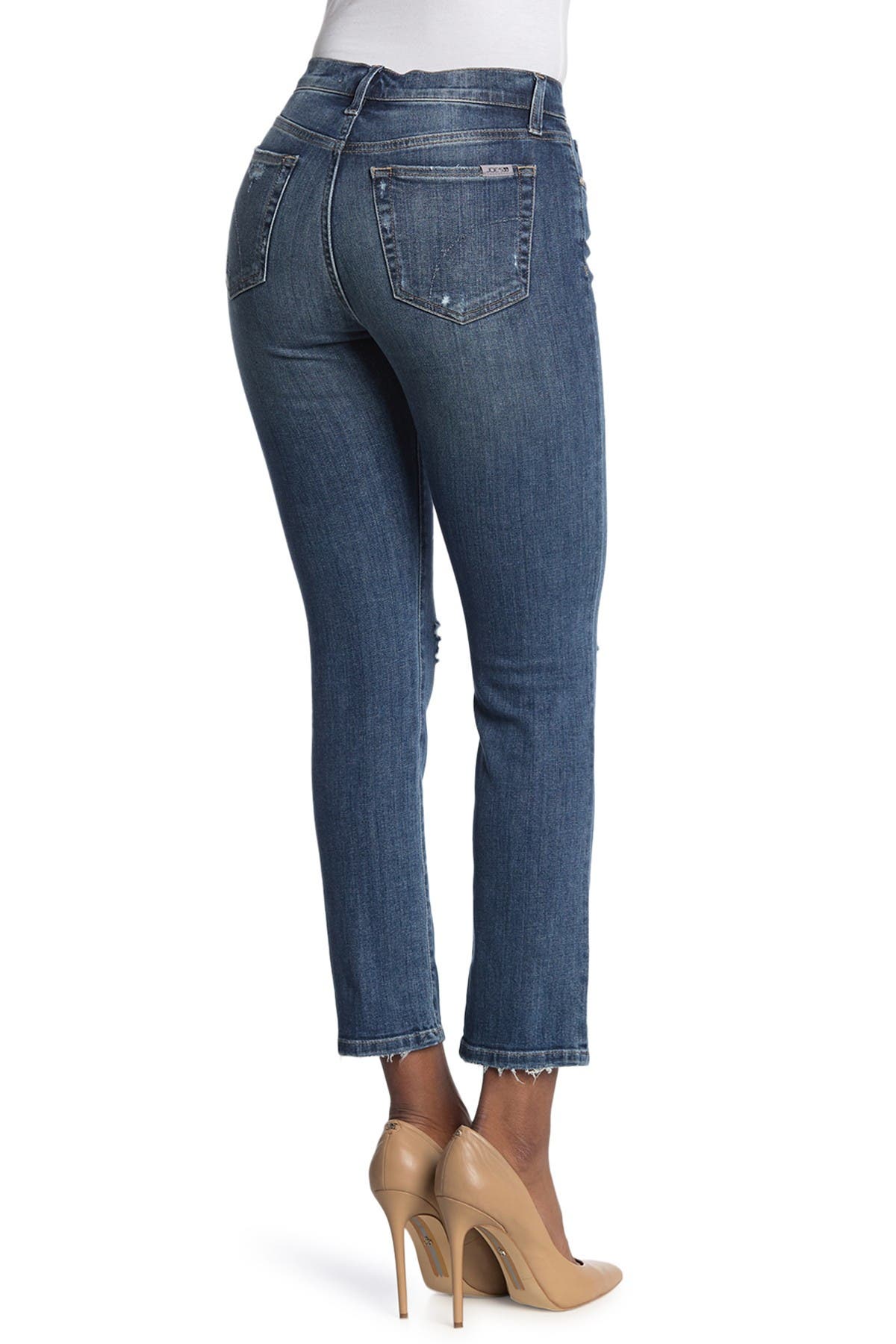 Joe's Jeans High Rise Distressed Straight Ankle Jeans Nordstrom Rack