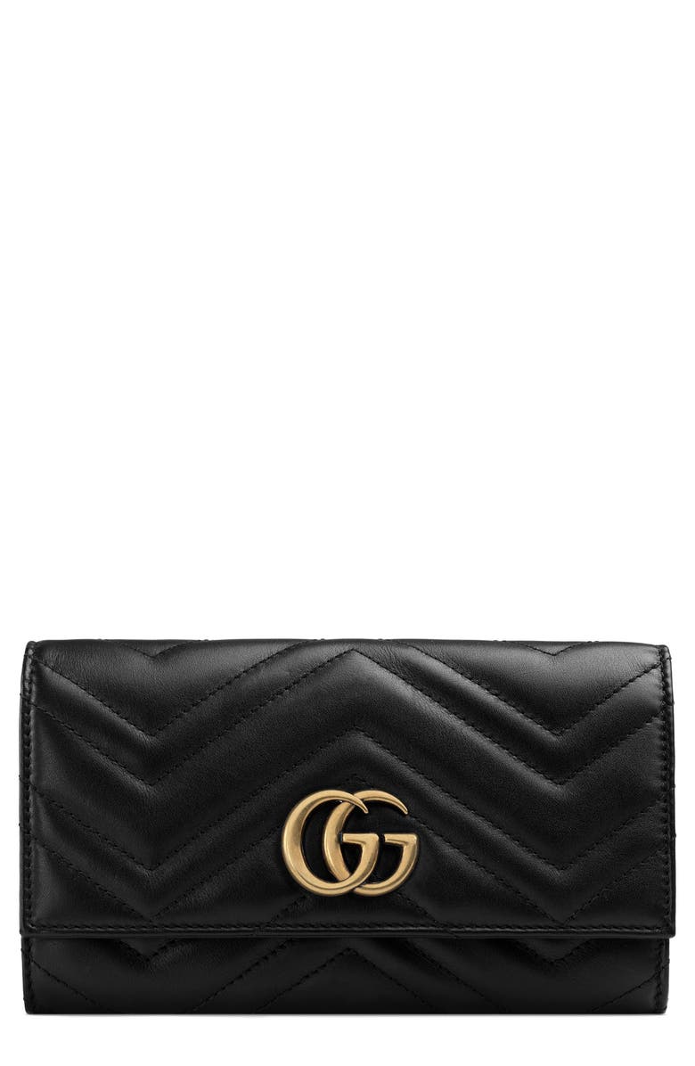 Gucci Marmont 2.0 Leather Continental Wallet | Nordstrom