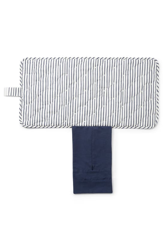 Shop Pehr On The Go Coated Organic Cotton Changing Pad In Ink