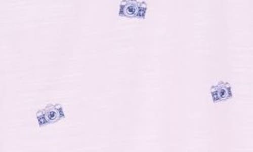 Original Penguin Camera Print Woven Shirt In Parfait Pink