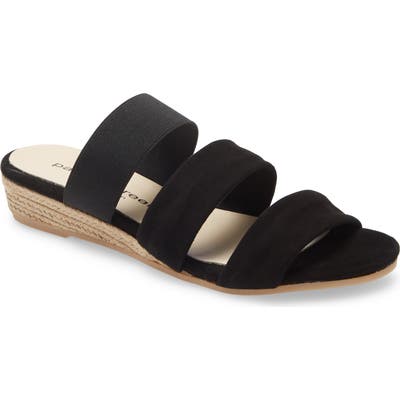 Patricia Green Joanna Wedge Sandal, Black