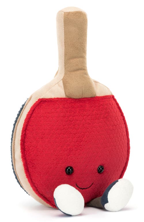 Jellycat Amusable Sports Table Tennis Plush Toy in Red/tan at Nordstrom