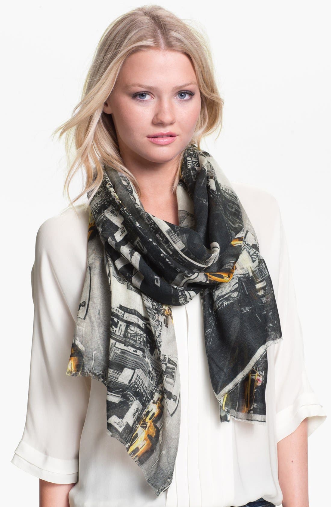 Shawlux 'NYC Times Square Taxi' Cashmere & Silk Scarf Nordstrom