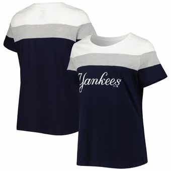 Profile Navy/Heather Gray Detroit Tigers Plus Size Colorblock T-Shirt