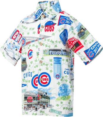 Men's Chicago Cubs Reyn Spooner White Scenic Button-Up Shirt