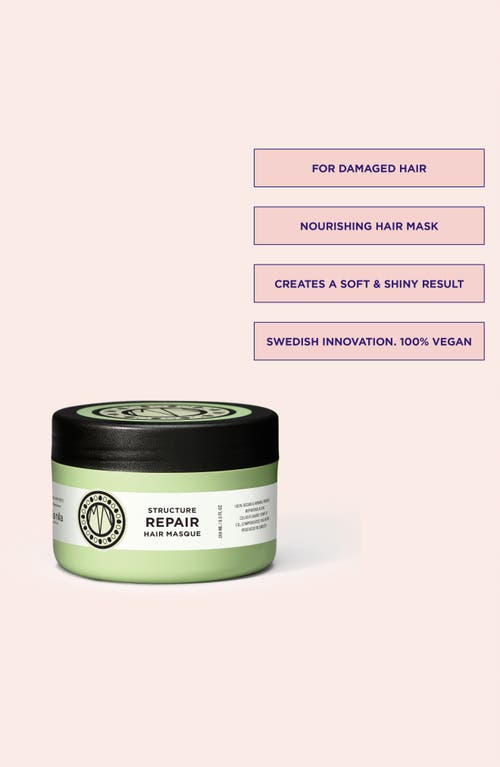 Maria Nila Structure Repair Conditioner Hair Mask In No Color