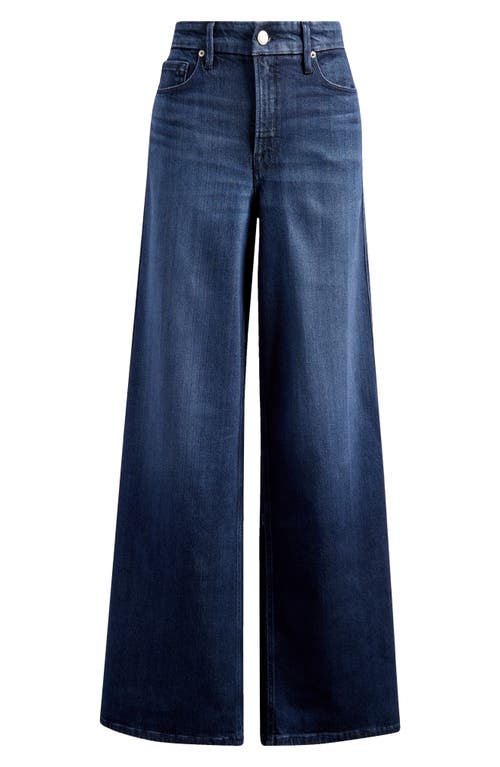Shop Good American Good Skate High Waist Wide Leg Jeans In Indigo516