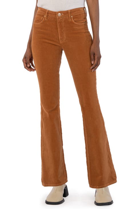 Ana Fab Ab High Waist Corduroy Flare Jeans