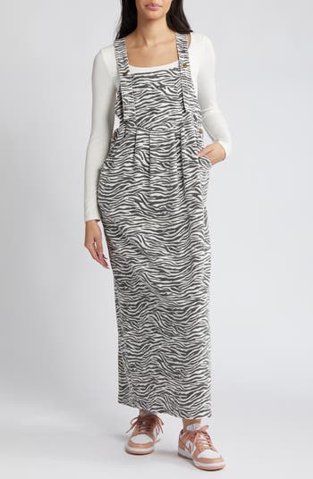 Zebra pinafore outlet dress