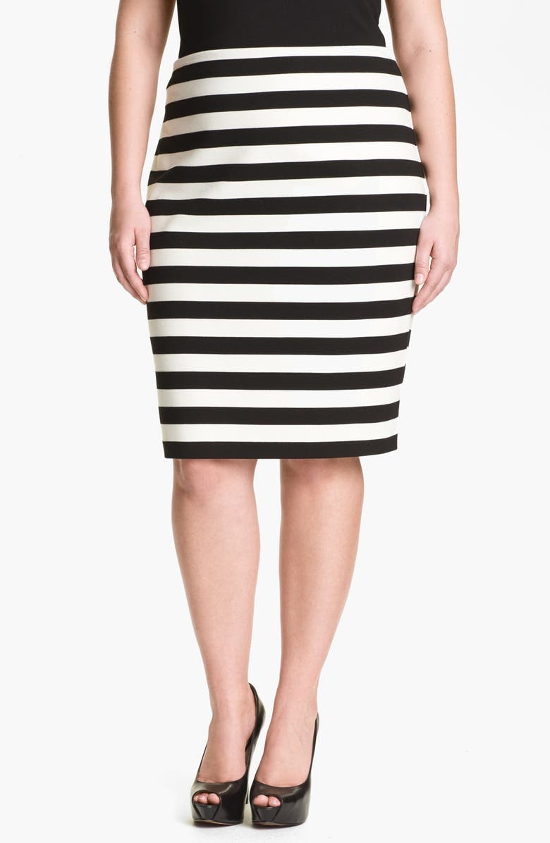 Vince Camuto Stripe Pencil Skirt (Plus Size) | Nordstrom