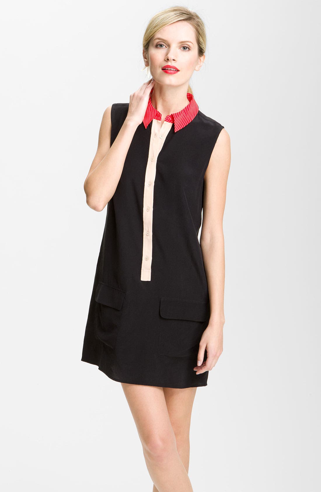Equipment 'Lucida' Sleeveless Silk Shirtdress Nordstrom