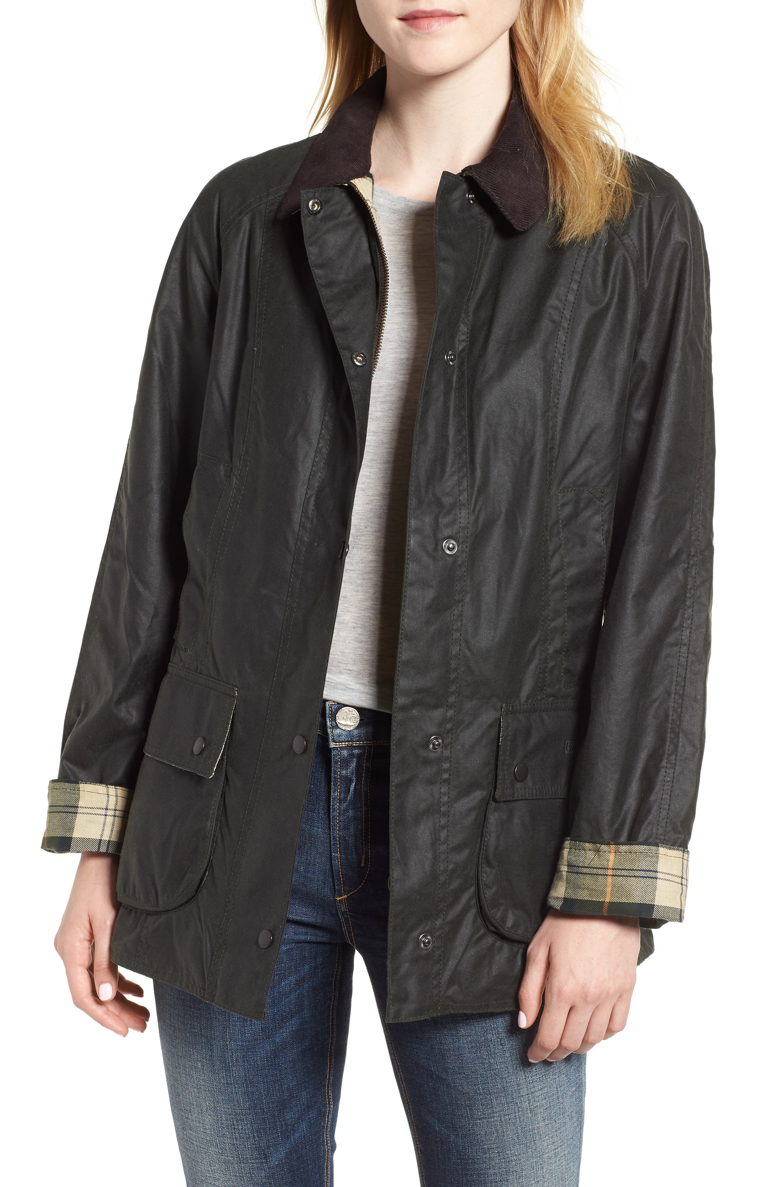 womens barbour wax jacket with hood