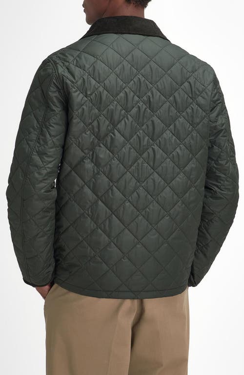 Shop Barbour Hornby Quilted Jacket In Sage