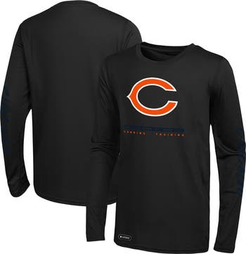 Outerstuff Men s Black Chicago Bears Agility Long Sleeve T Shirt