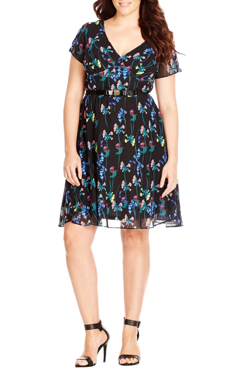 City Chic 'Sweet' Floral Print Dress (Plus Size) | Nordstrom