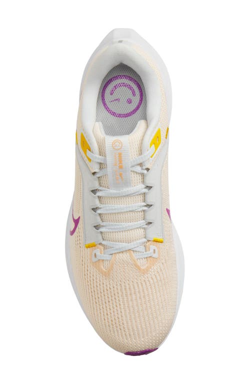 Shop Nike Air Zoom Pegasus 40 Running Shoe In Guava Ice/purple/brown