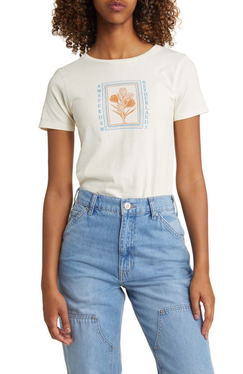 Amsterdam Graphic T-Shirt in Washed Marshmallow