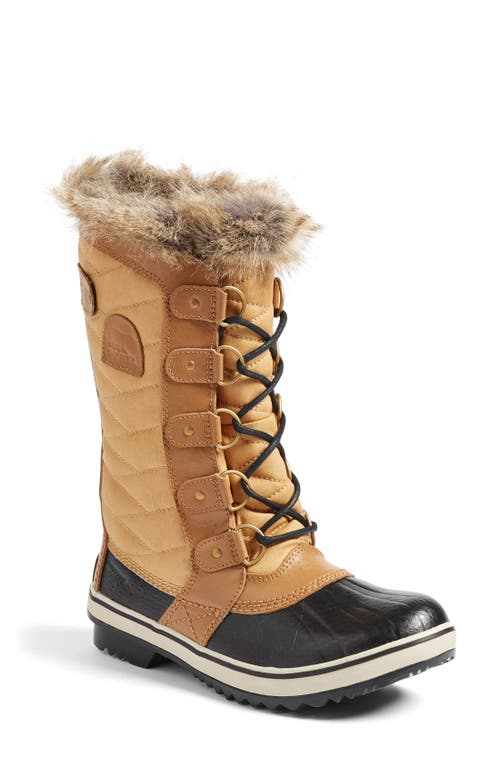SOREL 'Tofino II' Faux Fur Lined Waterproof Boot in Curry at Nordstrom, Size 8.5