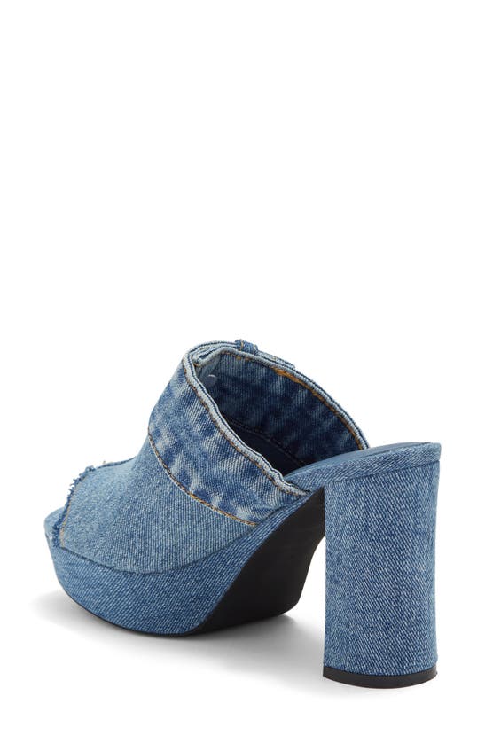 Jeffrey Campbell Women's Magda Platform High Heel Slide Sandals In Blue