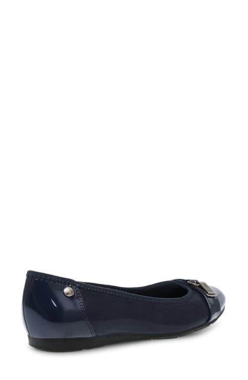 Shop Anne Klein Akable Flat In Navy