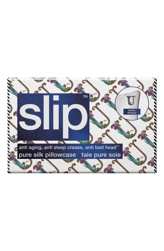 Slip Embroidered Pure Silk Queen Pillowcase