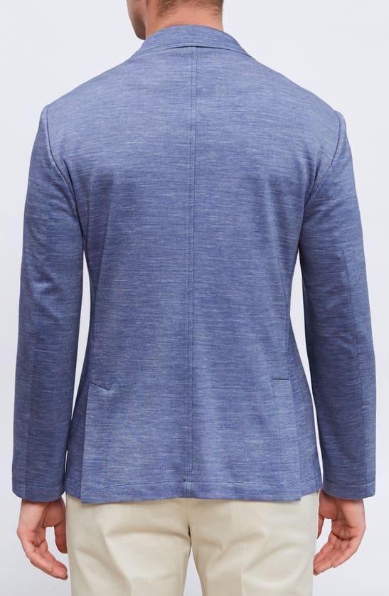 Shop Emanuel Berg Premium Stretch Jersey Blazer In Dark Blue