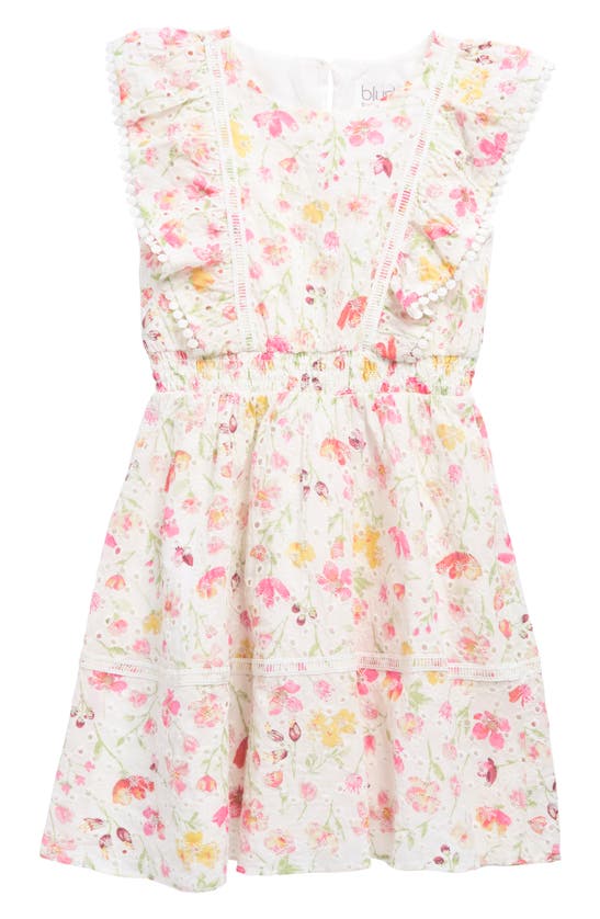 Blush By Us Angels Kids' Flutter Sleeve Dress In Pink