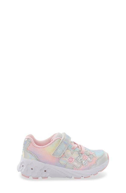 Stride Rite Kids' Lighted Glimmer 2.0 Sneaker In Rainbow