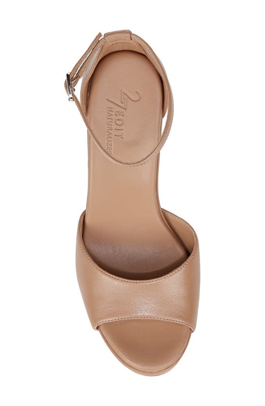 Shop 27 Edit Naturalizer Delphie Ankle Strap Platform Sandal In Taupe Leather