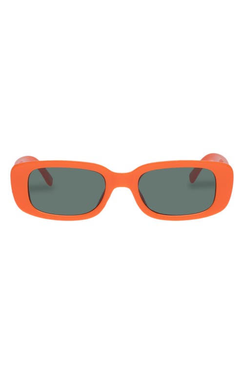 Ceres 51mm Rectangular Sunglasses in Neon Orange