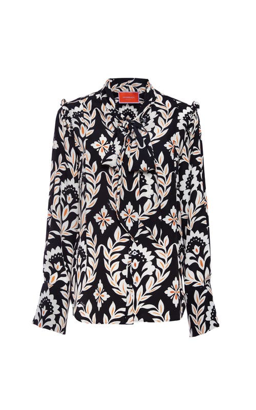 Shop La Doublej Ascot Shirt Ghirlanda Black