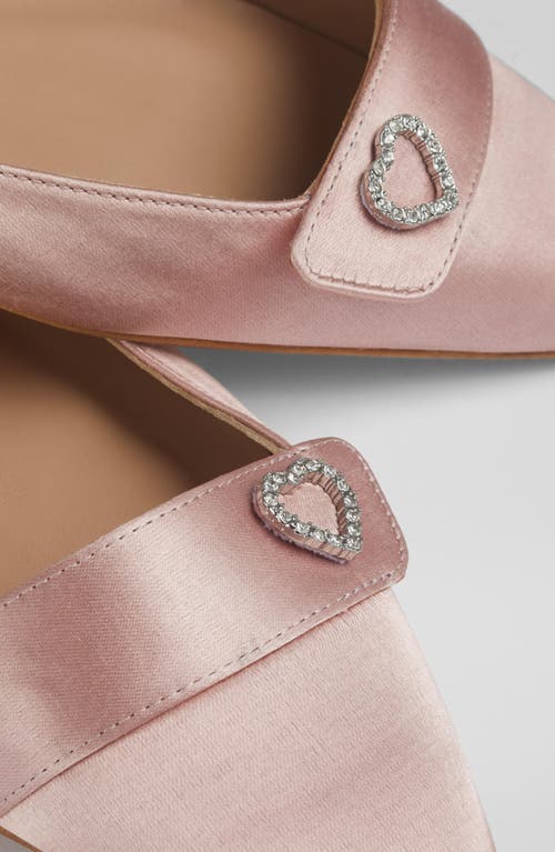 Shop Lk Bennett Amore Heart Flat In Blush