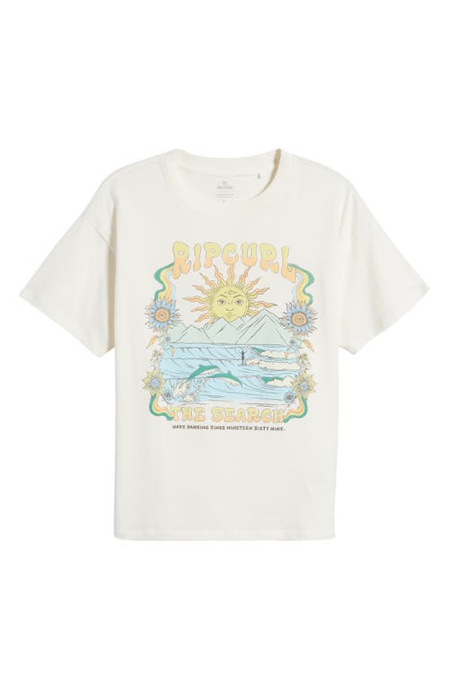 Rip Curl Wave Dancer Relaxed Graphic T-shirt In Bone