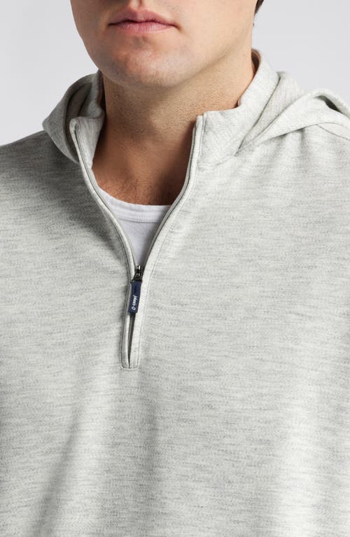 Shop Johnnie-o Maxton Quarter Zip Hoodie In Light Gray