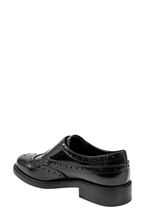 Shop Marc Fisher Ltd Parker Wingtip Monk Strap Shoe In Black