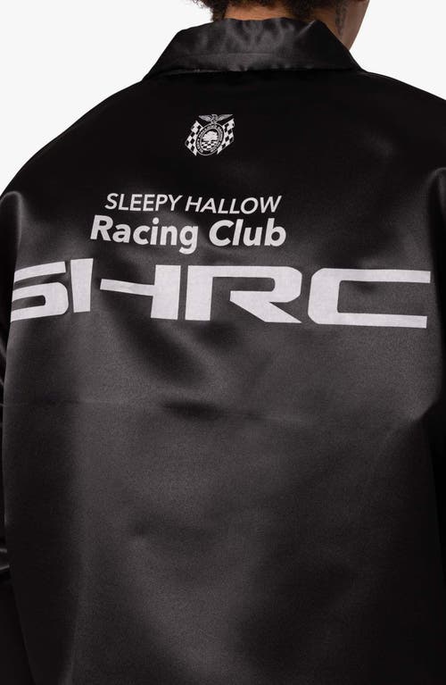 Mnml Shrc Satin Mechanics Jacket In Black