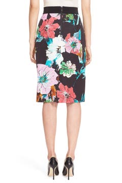 Milly Floral Print Pencil Skirt | Nordstrom