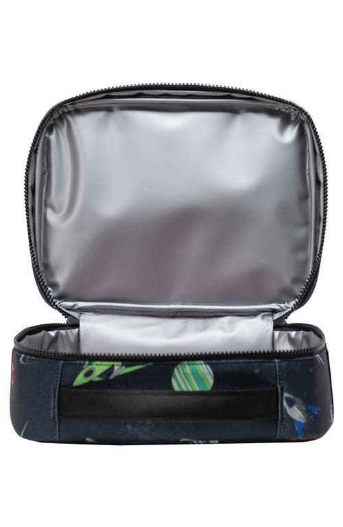 Herschel Supply Co . Kids' Pop Quiz Recycled Polyester Lunchbox In Space Adventure