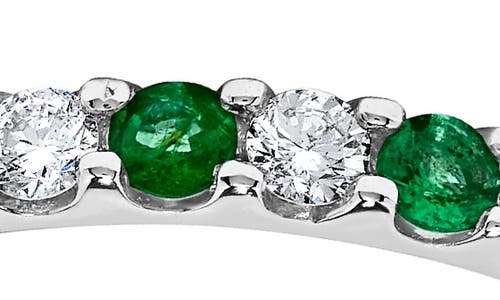 H.j. Namdar Diamond & Stone Stacking Ring In White Gold