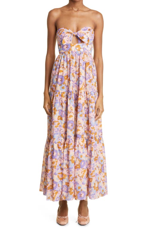 zimmermann tiered floral-print cotton-gauze midi dress Zimmermann, Lucky tiered cotton maxi dress, Women, White, US 4, Dresses