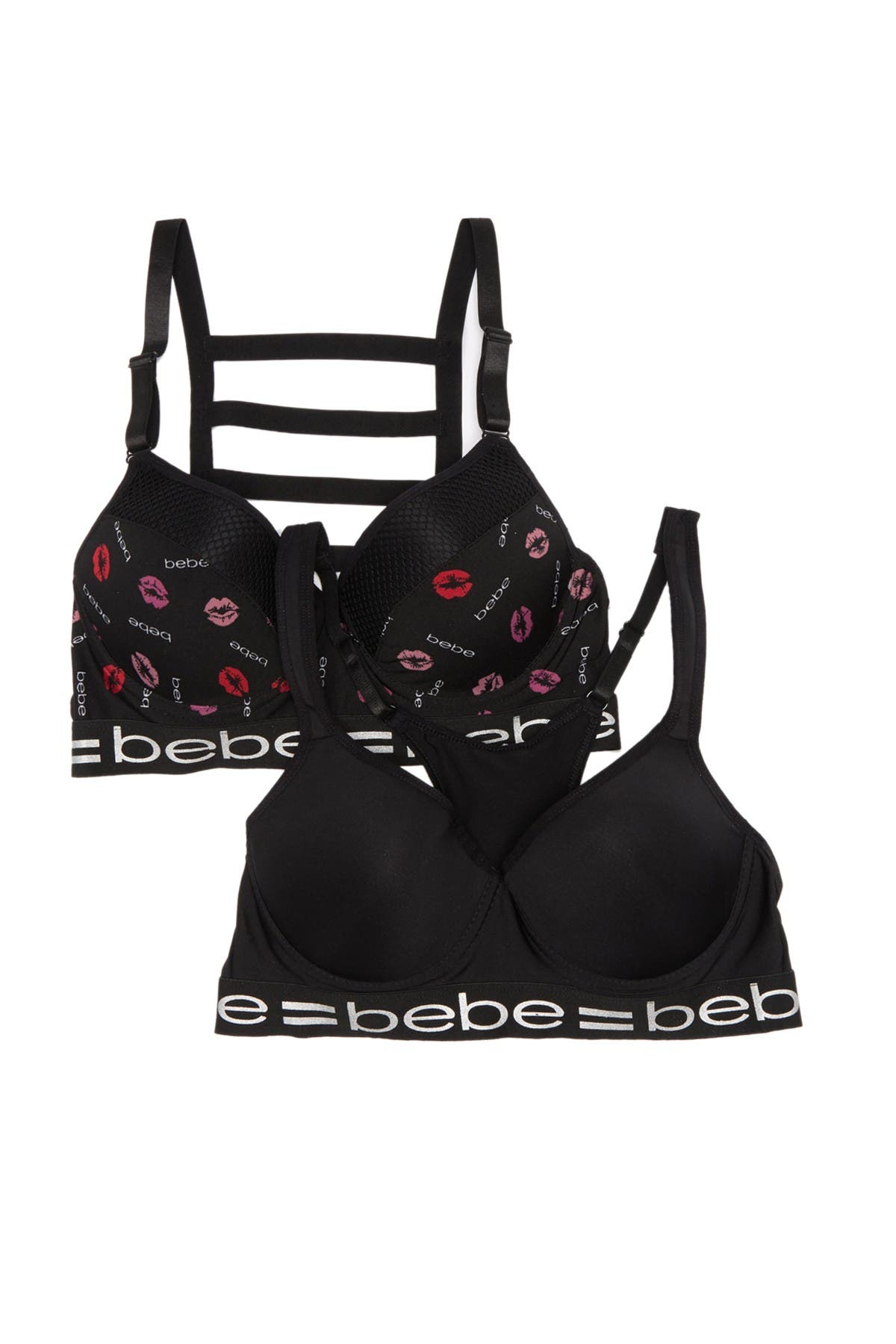 Bebe Ladder Racerback Underwire Bra Pack Of 2 Hautelook