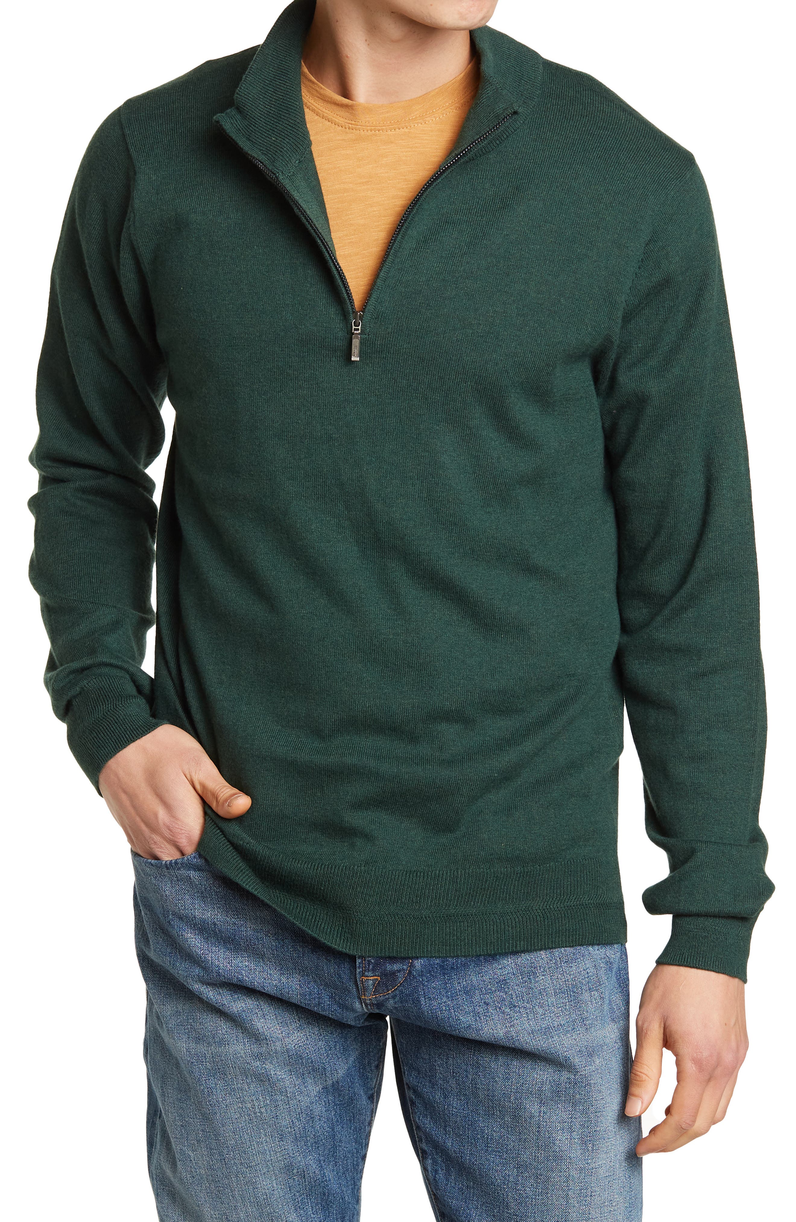 quarter zip up sweater