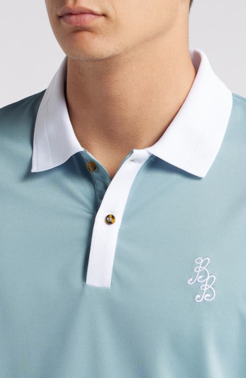 Shop Bogey Boys Essential Athletic Polo In Bogey Blue