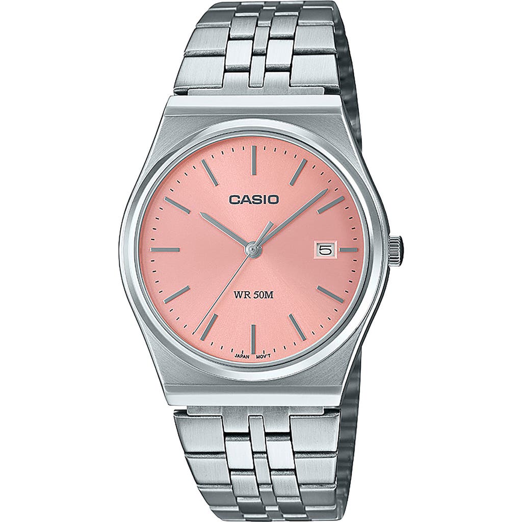 Casio Vintage Bracelet Watch, 35mm In Silver